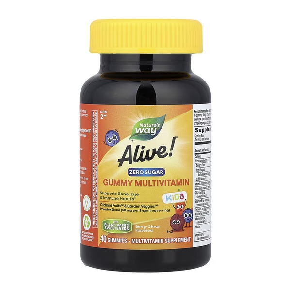 Alive! Children's Gummy Multivitamin Zero Sugar - 40 gummies