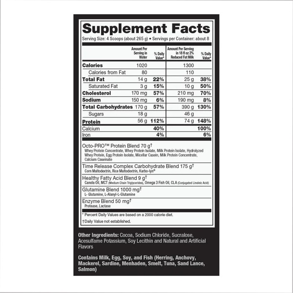 Muscle Juice Revolution 2600 - 5040g Chocolate Creme