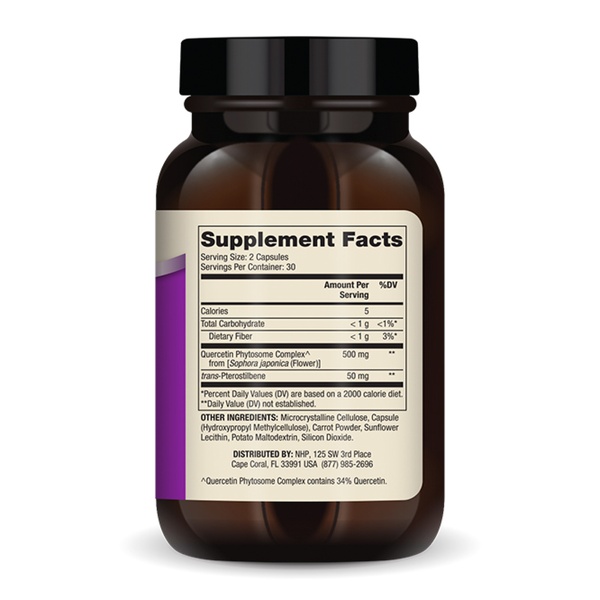 Quercetin and Pterostilbene Advanced - 60 caps