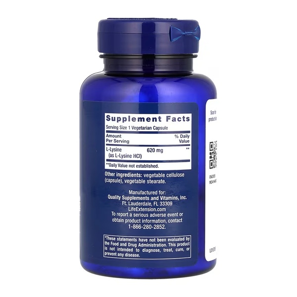 L-Lysine 620 mg - 100 vcaps