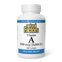 Vitamin A 3000mcg 10000IU - 180 softgels