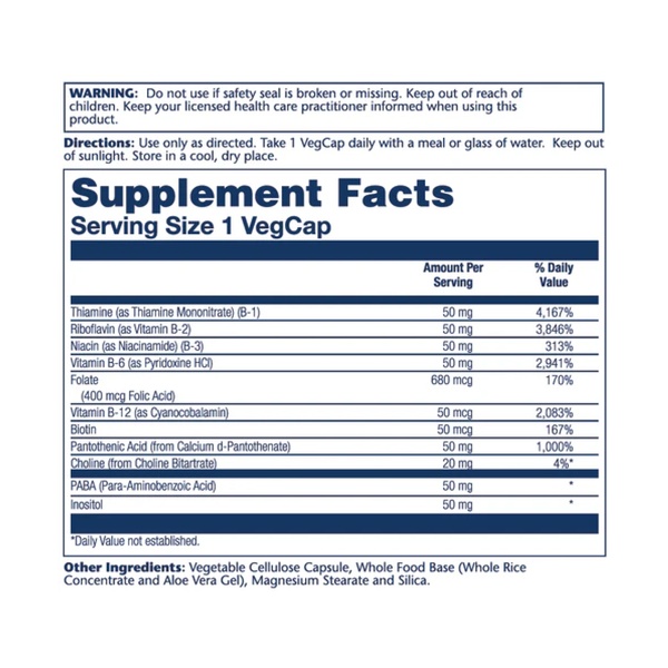 (22.07 Очікування) Vitamin B-Complex 50mg - 50 vcaps