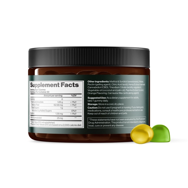 CBD Gummies Full Spectrum 750 mg Apple & Lemon - 30 gummies
