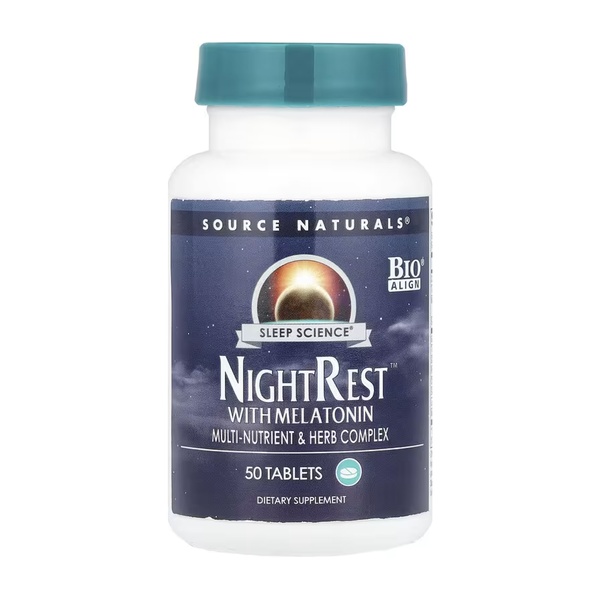 Sleep Science® NightRest™ with Melatonin - 50 tabs