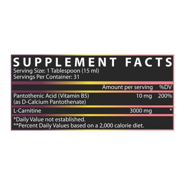 Liquid L-Carnitine 3000 - 465 ml Passionfruit Guava