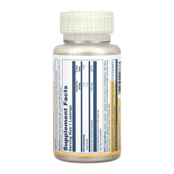 (22.07 Очікування) Chromium Picolinate 1000mcg - 100 lozenges Lemon-Raspberry
