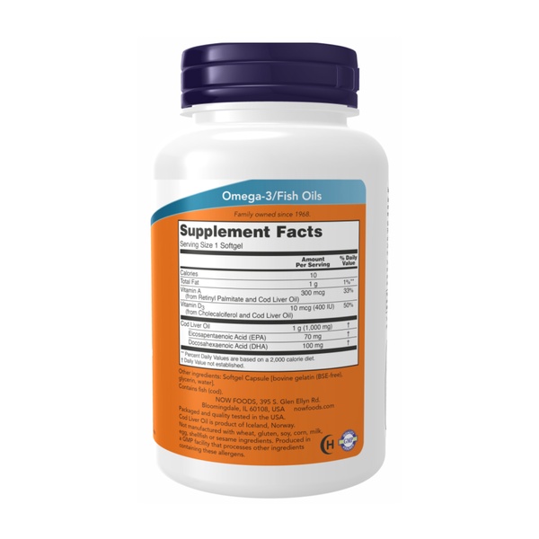 (12.02 Очікування) Cod Liver Oil 1000mg - 180 sgels