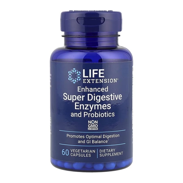 Enhanced Super Digestive Enzymes and Probiotics - 60 vcaps