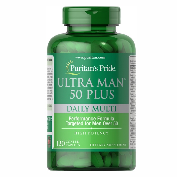 Ultra Man™ 50 Plus Daily Multi - 120caps (Пошкоджена банка)