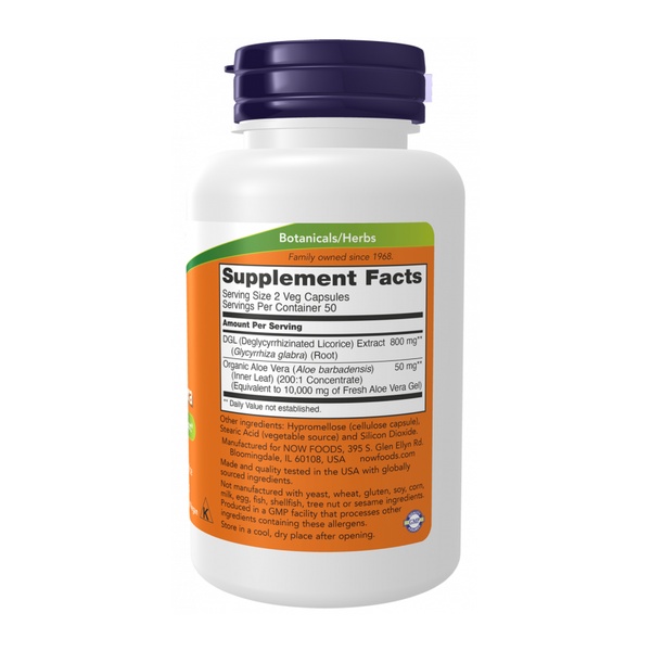 DGL with Aloe Vera - 100 vcaps