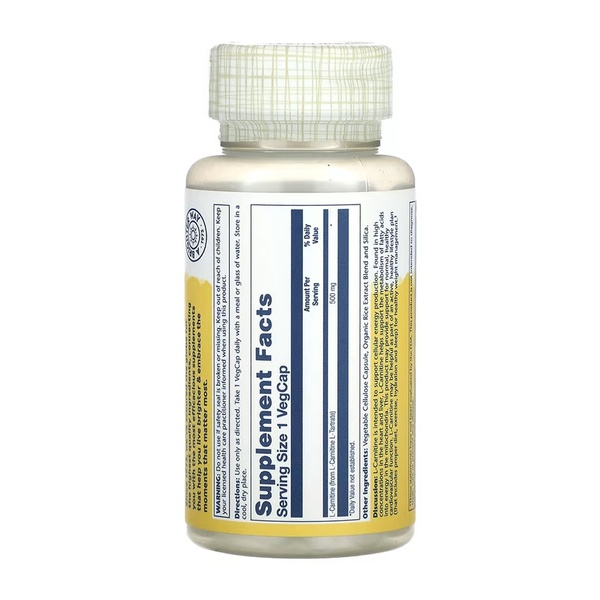 L-Carnitine Free Form 500mg - 30 vcaps