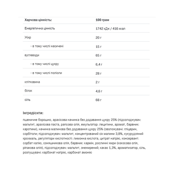 (19.05 Очікування) Fitking Delicious Cookie - 128g Peanut Butter Raspberry Jelly