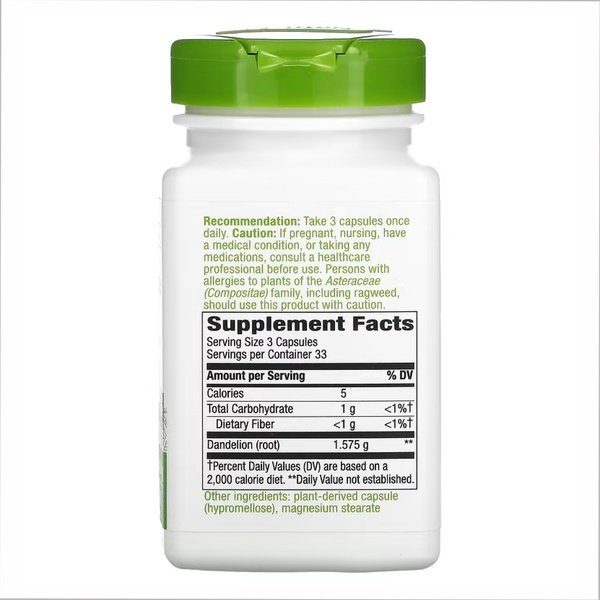 Dandelion Root - 100 vcaps