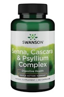 Senna Cascara Psyllium Complex - 90caps