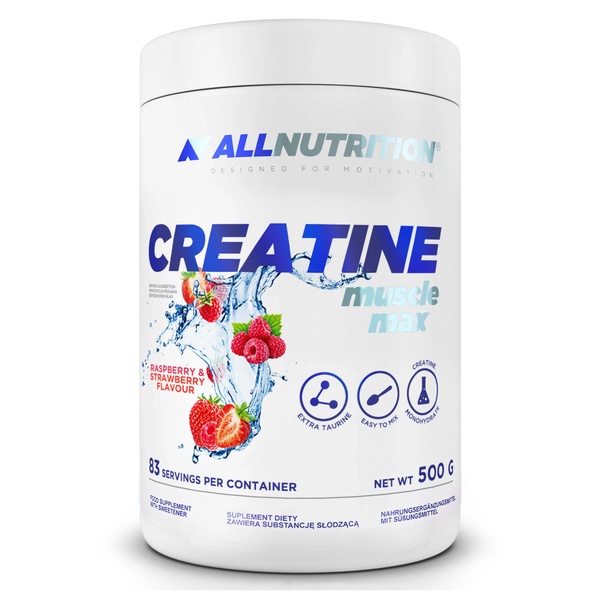 (19.05 Очікування) Creatine Muscle Max - 500g Raspberry Strawberry