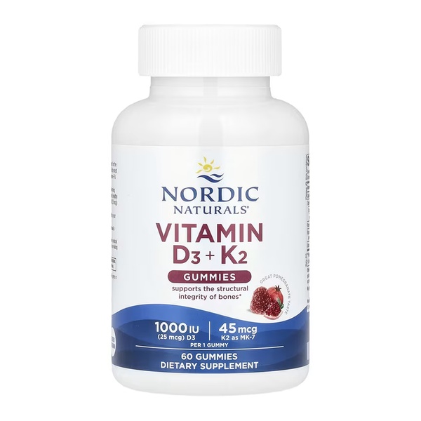 Vitamin D3 + K2 - 60 gummies