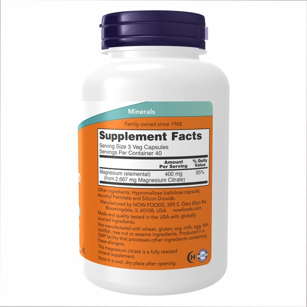 (12.02 Очікування) Magnesium Citrate - 120 caps