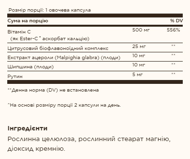 Ester-C® Plus 500 mg Vitamin C - 250 vcaps