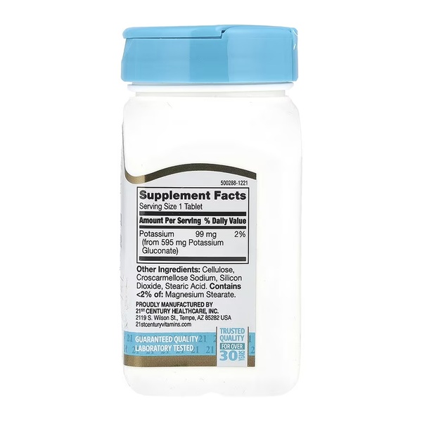 Potassium Gluconate 595 mg - 110 tabs