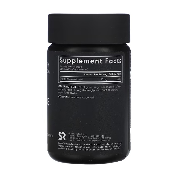 Zinc Picolinate 50mg - 60 softgels