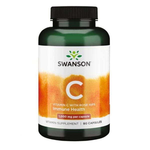 Vitamin C with Rose Hips 1000 mg - 90 caps (Пошкоджена етикетка)