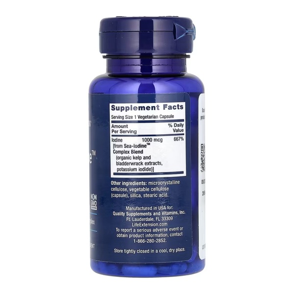 Sea-Iodine™ 1000mcg - 60 vcaps (Пошкоджена етикетка)