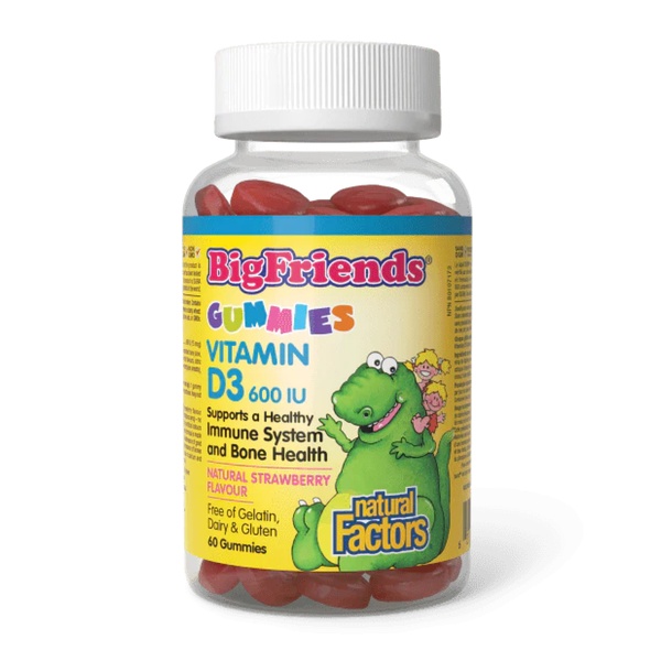 BigFriends Vitamin D3 Gummies 600 IU - 60 gummies