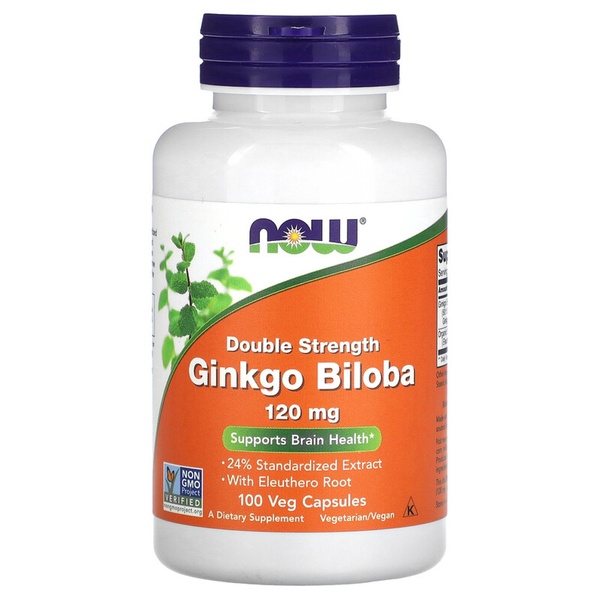 Ginkgo Biloba 120mg - 100 vcaps (Пошкоджена банка)