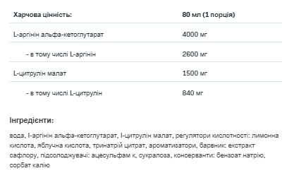 (19.05 Очікування) AAKG Shok Shot - 80ml