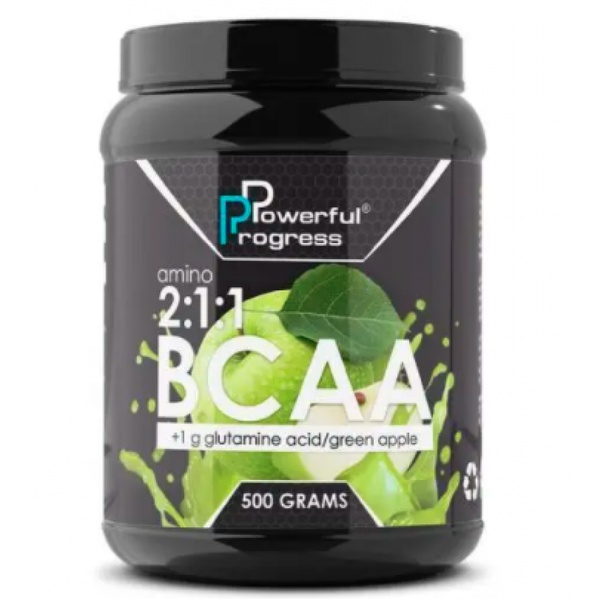 BCAA 2:1:1 + Glutamine - 500g Apple