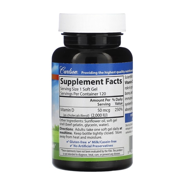 Vitamin D 2000 IU - 120 softgels