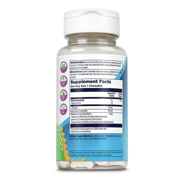 Relax-a-Saurus - 30 chewable Grape