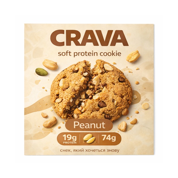 Protein Cookie - 74g Peanut