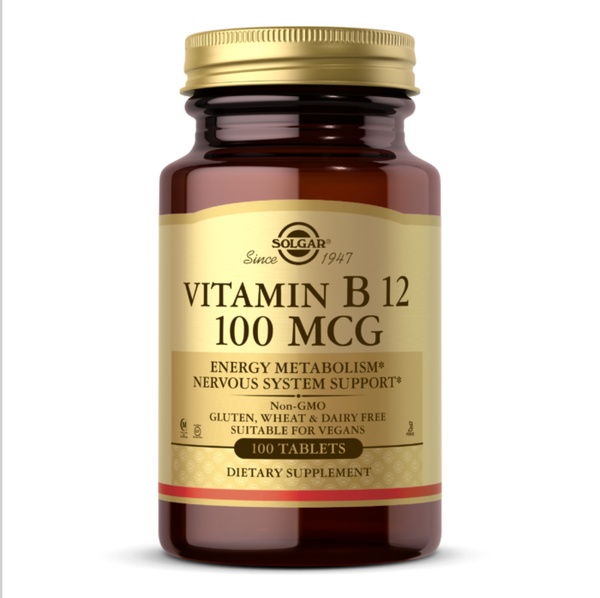 Vitamin B12 100mcg - 100 tabs