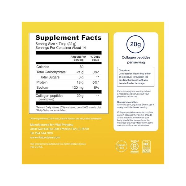 Collagen Peptides - 313g Lemon (Пошкоджена пломба)