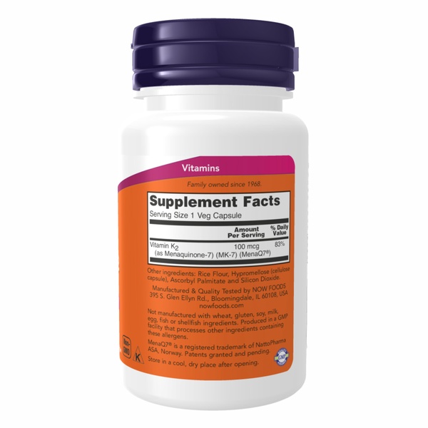 (12.02 Очікування) Vitamin K-2 (MK7) 100 mcg - 120 vcaps