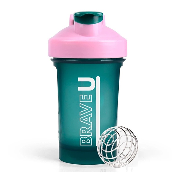 Shaker - 400ml Green Pink