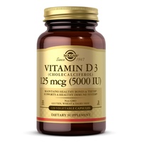 Vitamin D3 (Cholecalciferol) 125 mcg (5,000 IU) - 120 vcaps
