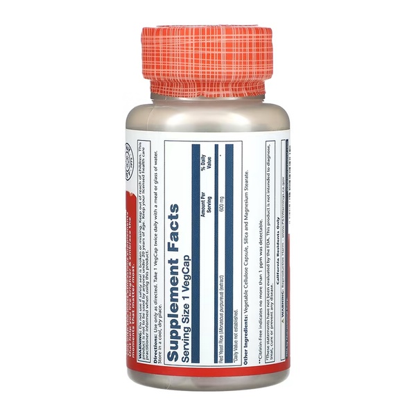 Red Yeast Rice 600mg - 45 vcaps