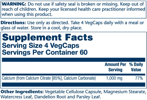 (22.07 Очікування) Calcium Citrate 1000mg - 240 vcaps