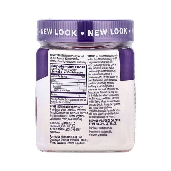 Kids Melatonin 1mg - 90 gummies
