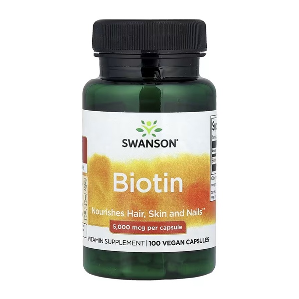 Biotin 5000mcg - 100 caps (Пошкоджена етикетка)