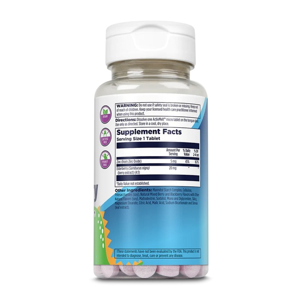 Zinc Elderberry 5mg - 90 tabs Berry
