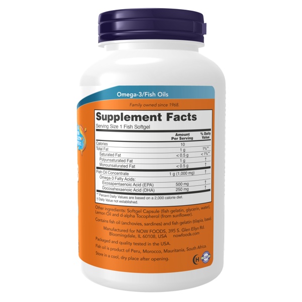 (12.02 Очікування) Ultra Omega-3 FO 500/250 Fish Gelatin - 180 Softgels