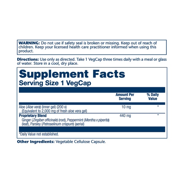 Aloe Vera Gel 10mg - 100 vcaps (Пошкоджена банка)