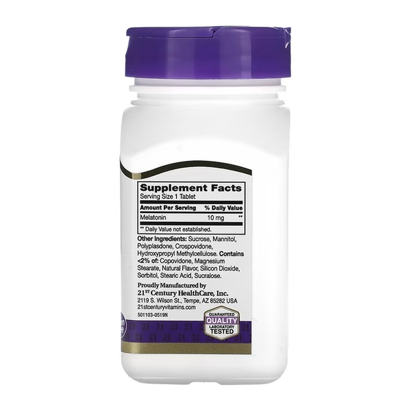 Melatonin 10 mg Quick Dissolve - 120 tabs