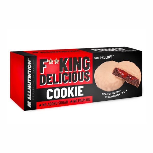 (19.05 Очікування) Fitking Delicious Cookie -128g Peanut Butter Strawberry Jelly