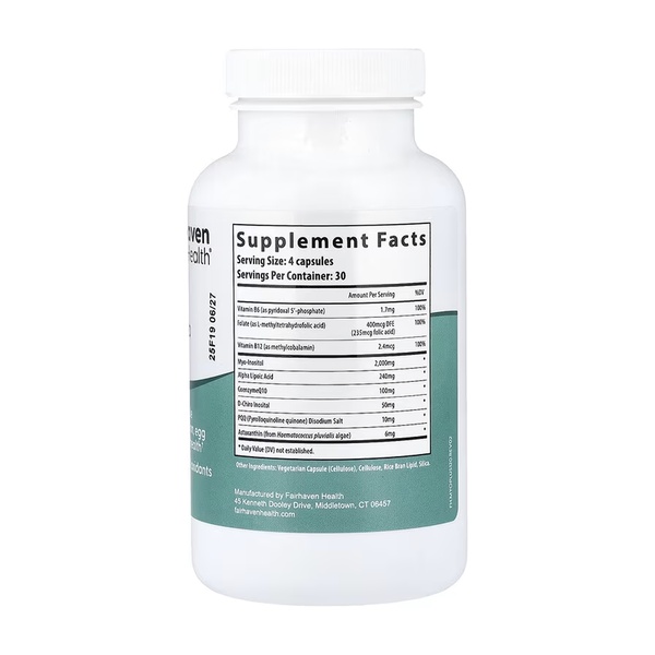 PQQ + Myo + D-Chiro Inositol Plus - 120 caps