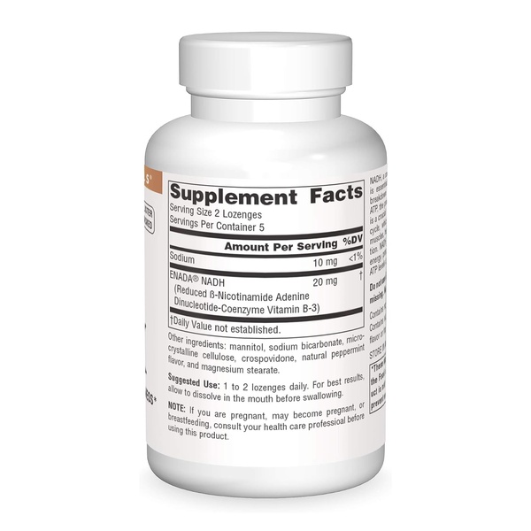 NADH 10mg Peppermint - 10 lozenges