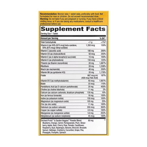 Once Daily Women Ultra Multivitamin- 60 tabs (До 07.26)